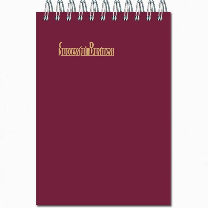 Блокнот 40 л. ф.А6 (ф. 103*146 мм), клетка, металлический гребень сверху, картонная обл, "Полином"