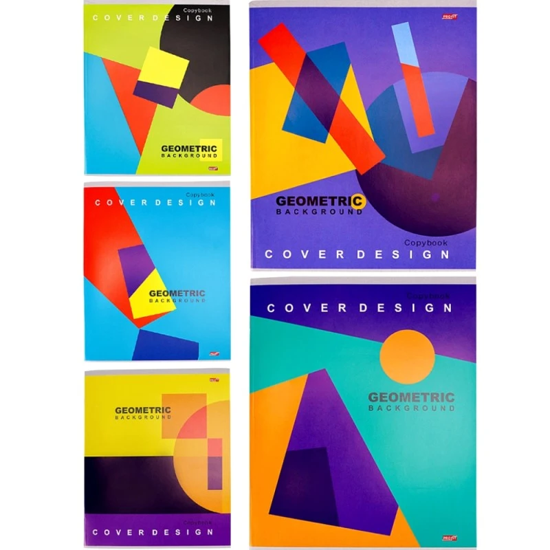 Тетрадь 48 л. ф.А4 (203*272 мм), клетка, белизна 90%, скоба, обложка - цветной мелованный картон, "Profit"