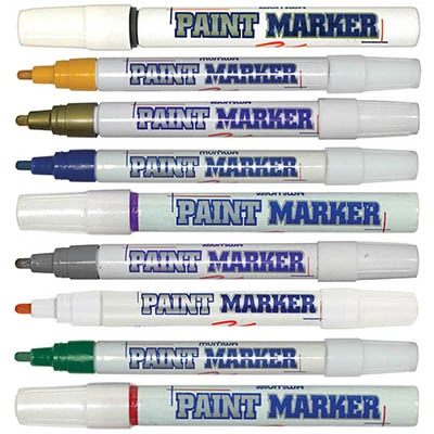 Маркер краска, нитро основа, линия 4 мм, круглый наконечник, "Munhwa"