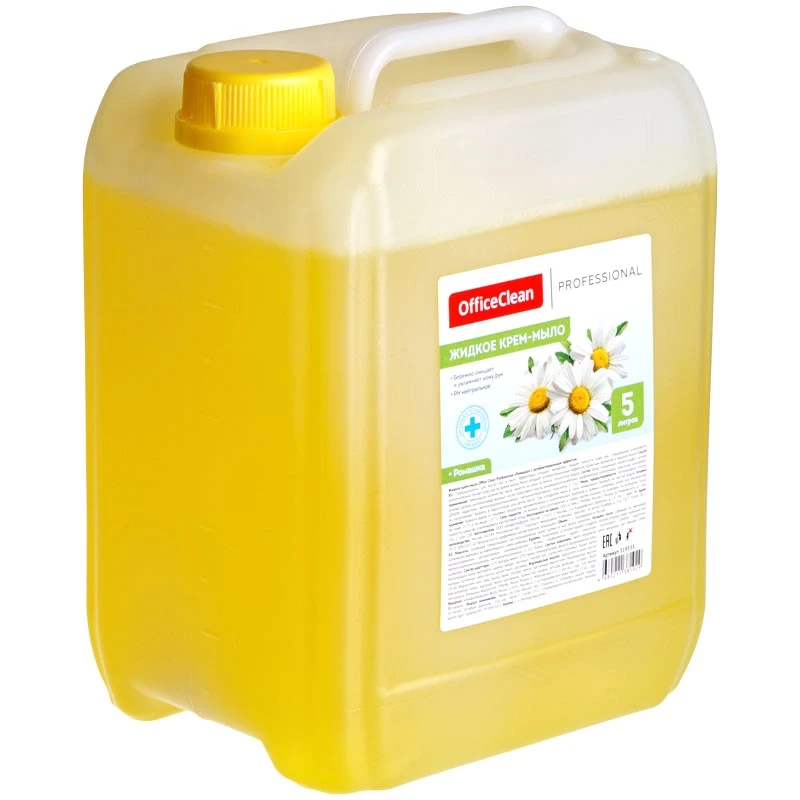 Жидкое крем-мыло "Антибактериальное", канистра 5 л, "OfficeClean Professional"