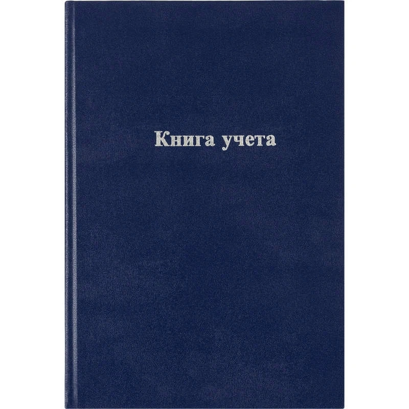 Книга учета 96 л, ф.А4 (200*288 мм), клетка, сшивка, бумвиниловый твердый переплет, "Союзбланкиздат"