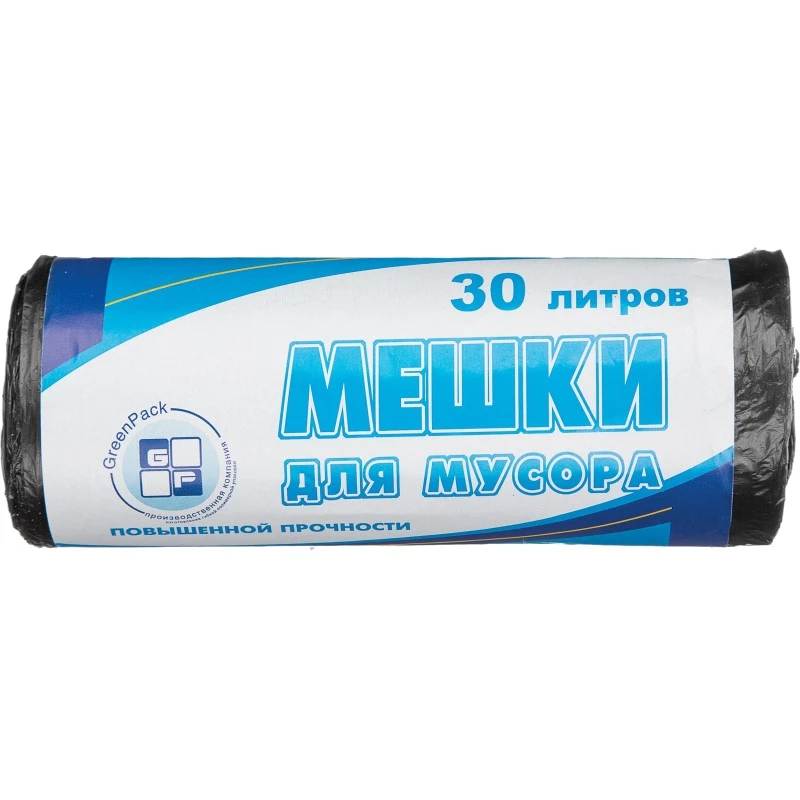 Мешки для мусора 30 л, 500*600 мм, ПНД 10 мкм, рулон 25 шт, "Attache"