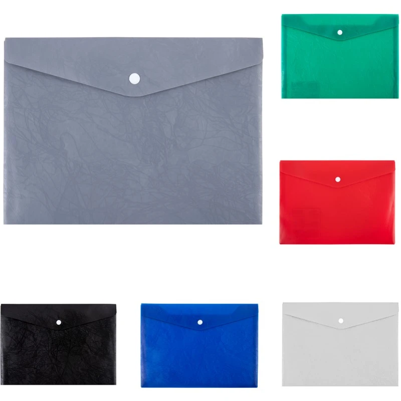 Папка-конверт "Premier" ф.А4 (333*238 мм), горизонтальная, кнопка сверху, непрозрачный полипропилен 0,18 мм, "Expert"