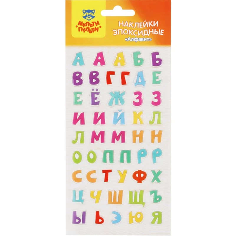 Наклейки объемные гелевые, 100*220 мм, "Мульти-Пульти"