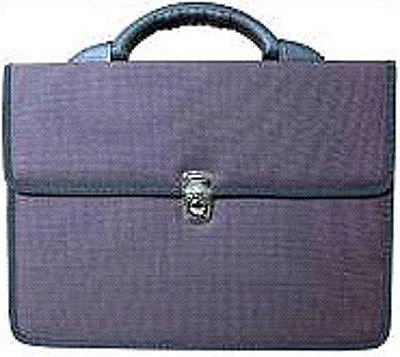 Портфель "Новосибирск", 2 отделения, металлический замок, пластиковая ручка, ткань, окантовка, 345*265*110 мм, "Соло"