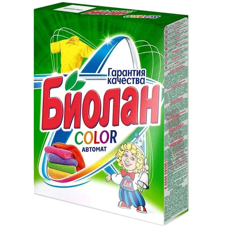 Стиральный порошок для цветного белья "Биолан Color" автомат, 350 г.