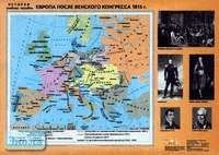 Мартынова Т.И. Европа после Венского Конгресса. 1815 г. - Масштаб. 1:6000000 / Мартынова Т.И. Страны Среднего Востока и Южной Азии во второй половине XX в. - Масштаб. 1:25000000. - ф.100*70 см. - М.: ДИК, 2004. - Глянцевая двухсторонняя карта.