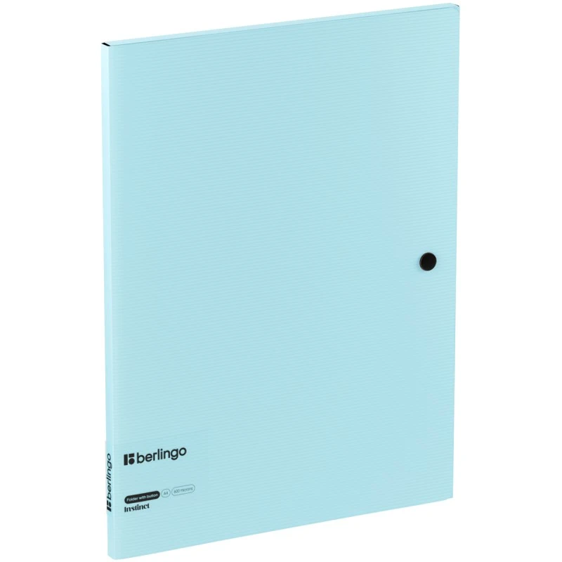 Папка "Instinct" ф.А4 (315*240 мм), торец 10 мм, кнопка, пластик 0,6 мм, "Berlingo"