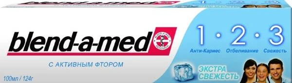 Зубная паста "Blend-a-med тройное эффект" 100 мл, "Проктер энд Гэмбл", срок до 10.2016
