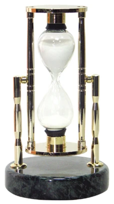 Песочные часы на 3 минуты, подставка из зеленого мрамора, настольные, "Fair Wind"