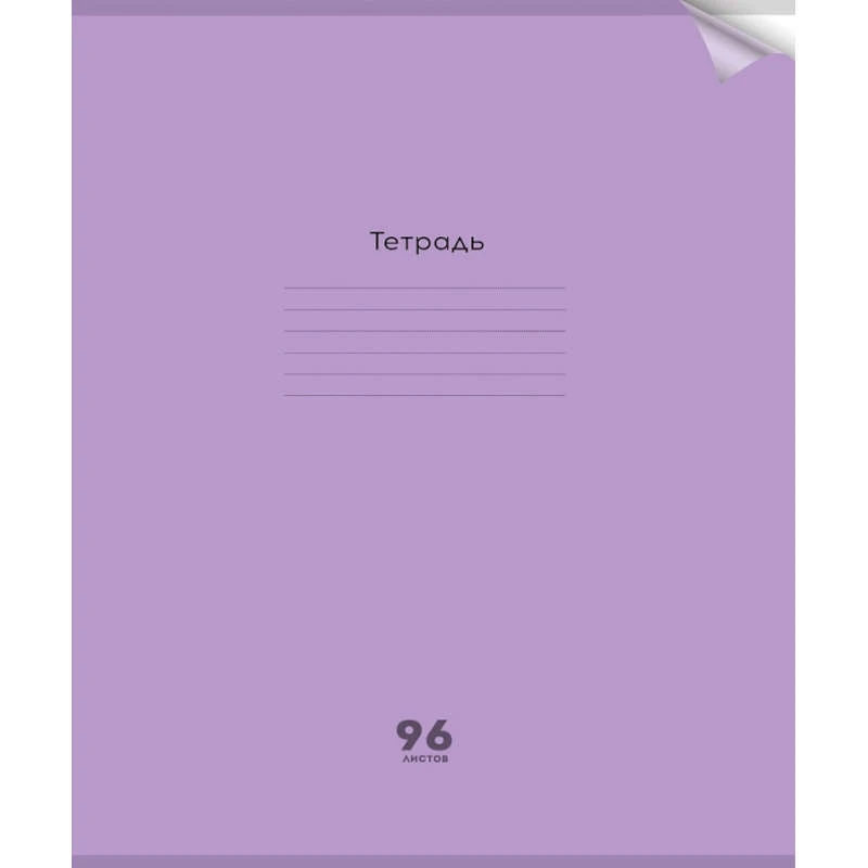 Тетрадь 96 л. ф.А4 (272*202 мм), клетка, белизна 90 %, скоба, пластиковая обл. 0,18 мм, "Prof-Press"