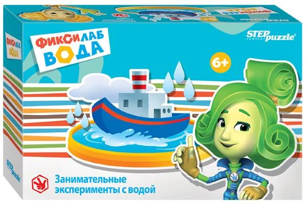 Фиксилаб. Вода. Развивающая игра для детей от 6 лет. - (Фиксилаб). - "Степ Пазл"