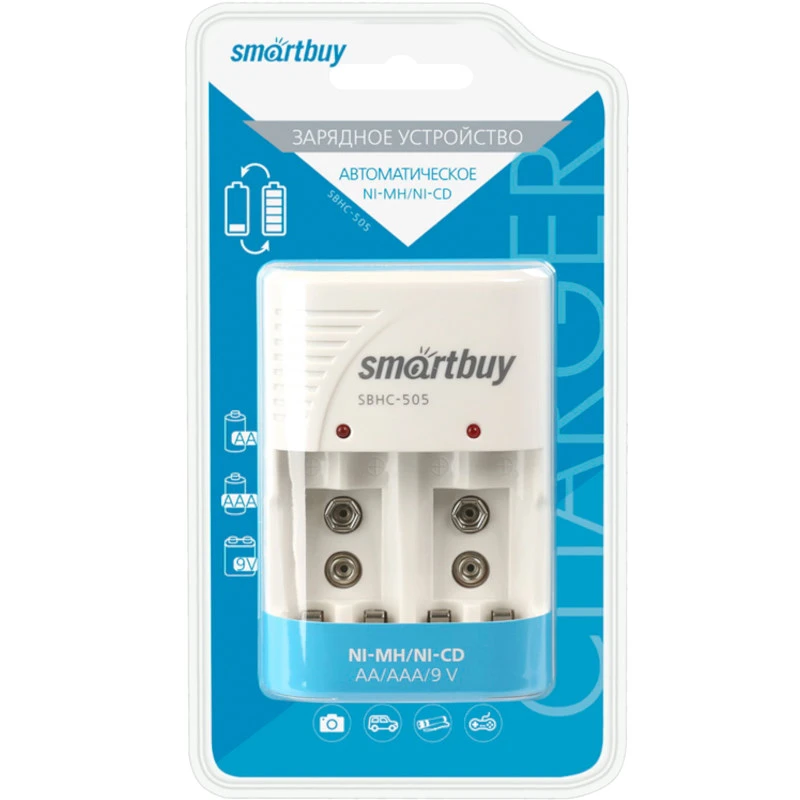 Зарядное устройство для аккумуляторов AA, AAA, MN1604, "Smartbuy"