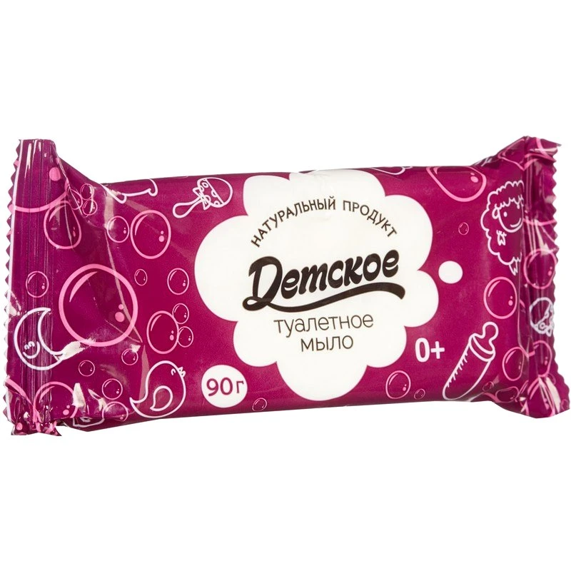Мыло туалетное кусковое "Детское" 90 г, "МЖК Ростовский"