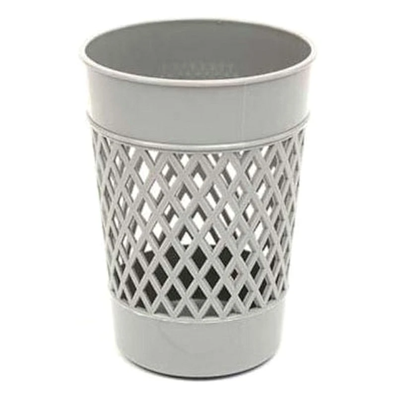 Подставка для ручек "Стандарт", серый полипропилен, высота 100 мм, диаметр дна 55 мм, диаметр верха 75 мм, "BURO"