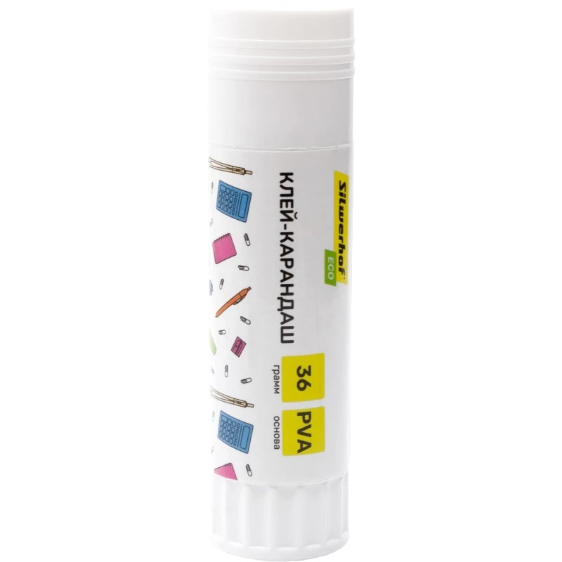 Клей-карандаш "Daily" 36 г, PVA, "Silwerhof"
