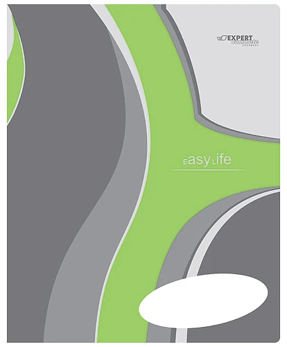 Тетрадь 48 л. ф.168*205 мм, клетка, белизна 100 %, поля, скоба, пластиковая обложка, "Expert Complete"