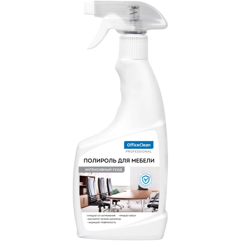 Полироль для мебели, спрей 500 мл, курок, "OfficeClean"