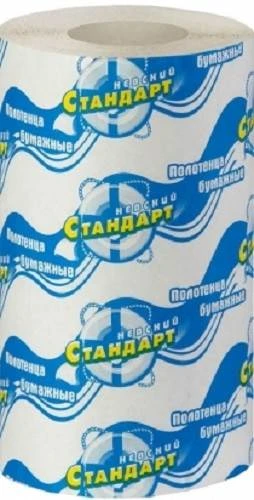 Полотенце бумажное "Невский стандарт", однослойное 30,5 г/м2, 104 л, 235*185 мм, 24,5 м, перфорация, тиснение, "Русская бумага"