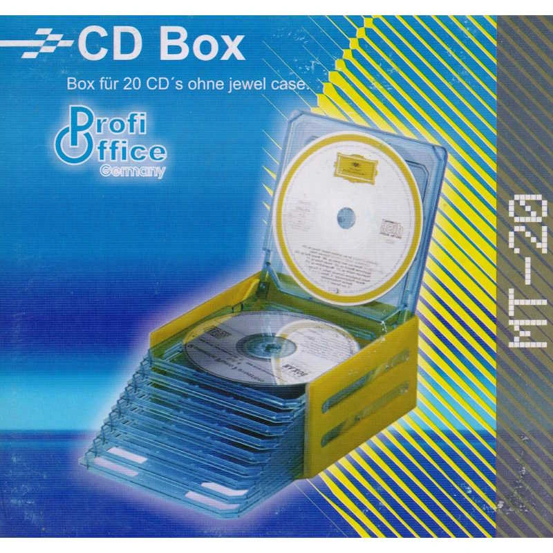 Бокс на 20 CD без коробок, лесенка, "Profi Office"