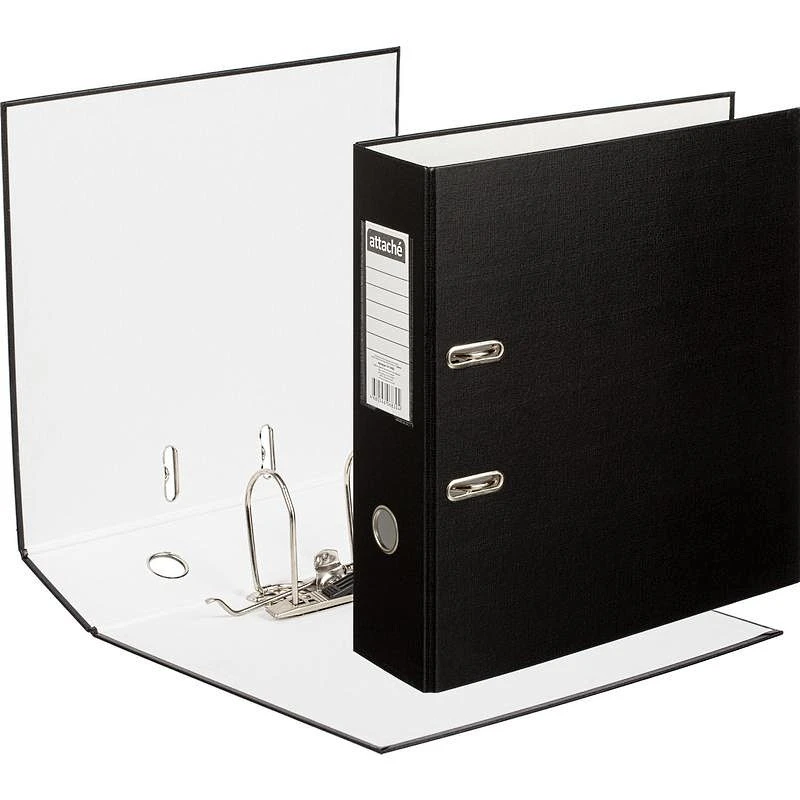 Папка "Selection Экономи" ф А4 (292*316 мм), 2 кольца, арочный механизм, фиксатор, торец 90 мм, картон/бумвинил, торцевой карман, "Attache"