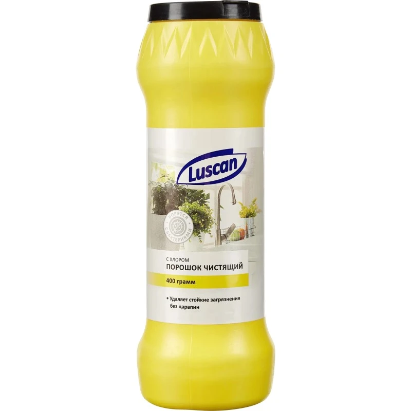 Универсальное чистящее средство "Luscan", с хлором, туба 400 г.