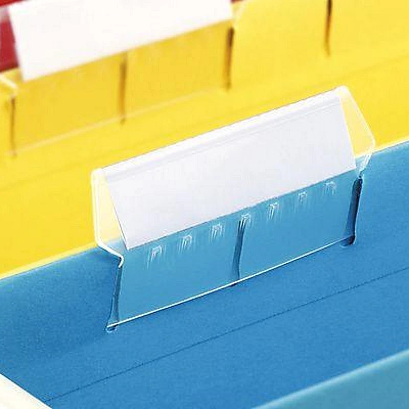 Ярлычки для подвесных папок 50*14 мм, табулятор, мягкий пластик, упак. 25 шт, "ESSELTE"