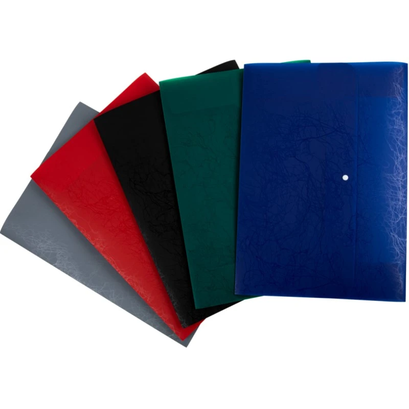 Папка-конверт "Premier" ф.А3 (440*309 мм), горизонтальная, кнопка сверху, непрозрачный полипропилен 0,6 мм, "Expert"