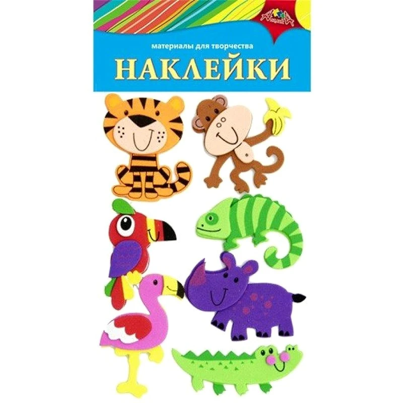 Наклейки из мягкого пластика 3D, 110*160 мм, "АппликА"