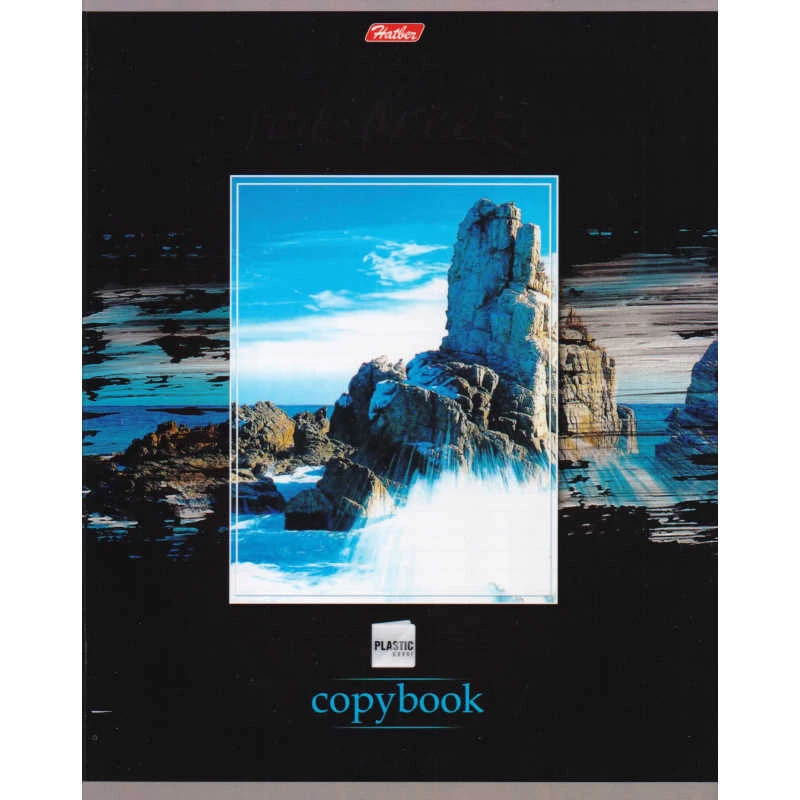 Тетрадь 48 л. ф.164*205 мм, клетка, белизна 100%, поля, скоба, цветная мелованная обложка,"Хатбер"