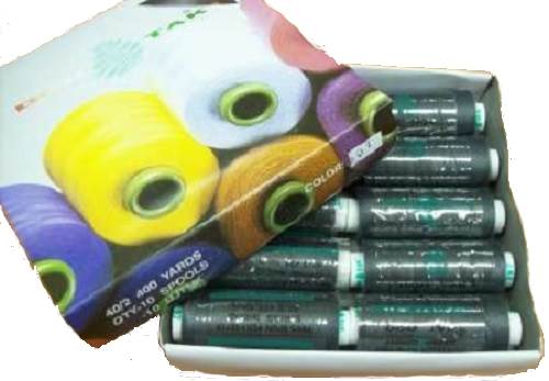 Нитки полиэстер, бобина 400 ярдов, упак. 10 шт, цвет ассорти, "Дор-Так PL" Нитки полиэстер, бобина 400 ярдов, упак. 10 шт, цвет ассорти, "Дор-Так PL"