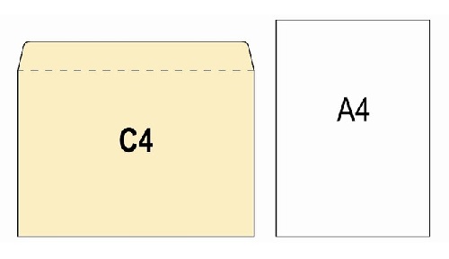 Конверт ф.А4 (229*324 мм), крафт 90 г, без клеевого слоя, треугольный клапан, немаркированный, "Ряжск" фото 2