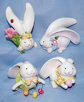 Фигурка декоративная "Белый кролик", высота 16 см, "Choosing Porcelain" Фигурка декоративная "Белый кролик", высота 16 см, "Choosing Porcelain"