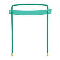 Металлопластиковый сшиватель, зеленый, упак. 10 шт, "Офис сшивка"