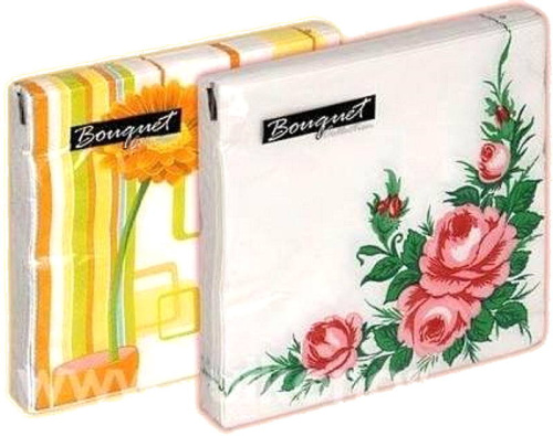 Салфетки бумажные двухслойные, 20 л, многоцветная печать, 330*330 мм, ""Русская бумага"