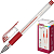 Ручка гелевая "Economy", сменный стержень 129 мм, линия 0,5 мм, манжета, "Attache" (цвет: красный, арт.901704)