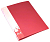 Папка PZ07C ф.А4 (230*305 мм), металлический зажим, торец 16 мм, торцевой регистратор, карман, пластик 0.7 мм, "Бюрократ" (цвет: красный, арт.PZ07CRED/816857)