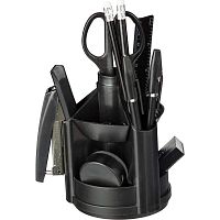 Органайзер 10 отделений, 14 предметов, вращающийся, полипропилен, 135*100*100 мм, "Attache"