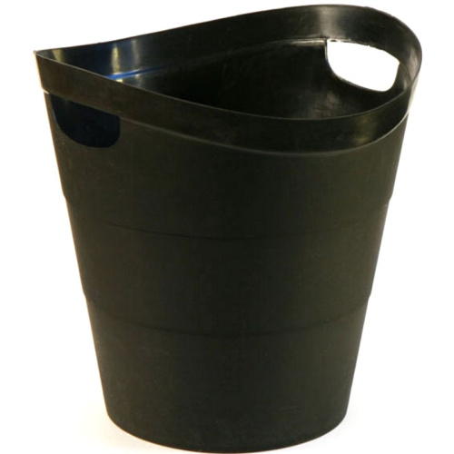 Круглая цельная корзина для мусора 14 л, 2 ручки, пластик, "BURO" Круглая цельная корзина для мусора 14 л, 2 ручки, пластик, "BURO"