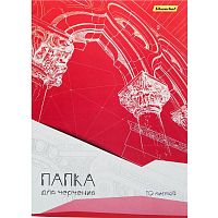 Бумага для черчения 10 л. ф.А4 (210*297 мм), 160 г/м2, папка, "Silwerhof"