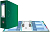 Папка "ClassicHC" ф.А4 (275*315 мм), 2 кольца, 2 арочных механизма, фиксатор спрапва и слева, торец 125 мм, картон/цветной ПВХ, торцевой карман, "Expert" (цвет: зеленый, арт.251542)