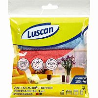 Салфетка микрофибра 180 г, 250*250 мм, упак. 3 шт, "Luscan"