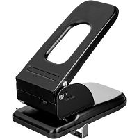 Дырокол "Heavy Duty", 2 отверстия 6 мм, до 70 л, между отверстиями 80 мм, металлический корпус, металлическая линейка, "KW-trio"