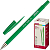 Ручка шариковая "Style", сменный стержень 140 мм, шарик 0,7 мм, линия 0,5 мм, прорезиненный корпус, "Attache" (цвет: зеленый, арт.148058)