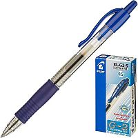 Ручка гелевая автоматическая BL-G2-5, сменный стержень 110 мм, шарик 0,5 мм, линия 0,3 мм, резиновая манжета - "PILOT"