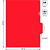Папка уголок "DeLuxe" ф.А4 (220*305 мм), пастель, непрозрачный полипропилен 180 мкм, "Бюрократ" (цвет: красный, арт.1480951)