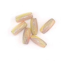 Бусина, 11*27 мм, 6 шт, стекло, "Zlatka"