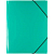 Папка ф.А4 (230*317 мм), торец 35 мм, 2 резинки, пластик 0,45 мм, "Expert" (цвет: зеленый, арт.ЕС2344453)