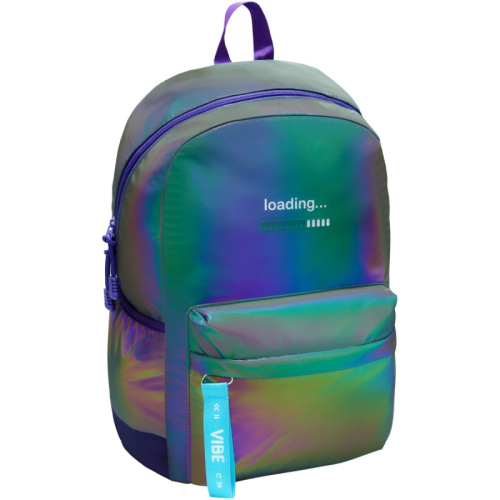 Рюкзак для старших классов "My City", уплотненная спинка, 1 отделение, 4 кармана, молния, светоотражающий полиэстер, 460*300*130, "MESHU" фото 7