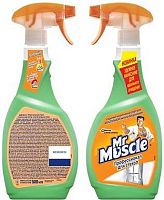 Средство для мытья стекол "Мистер Мускул" с нашатырным спиртом, распылитель, 500 мл, "SC Johnson"